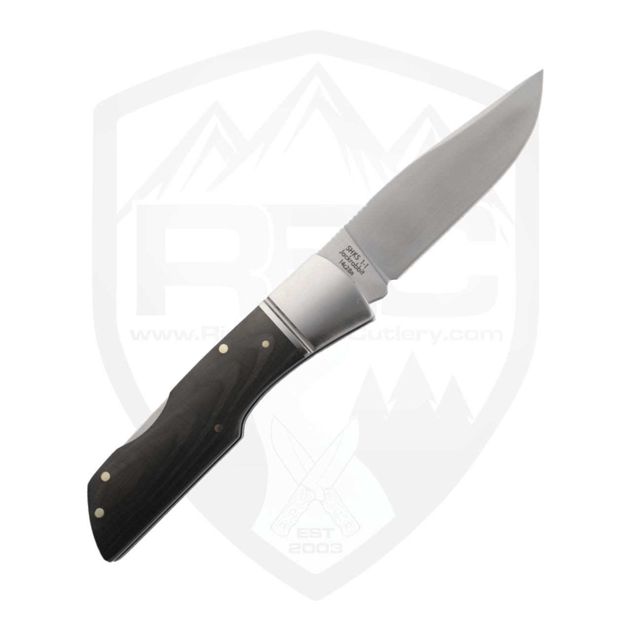 Finch Sugar House Knife Syndicate Jackrabbit Lockback Jazz Stripes