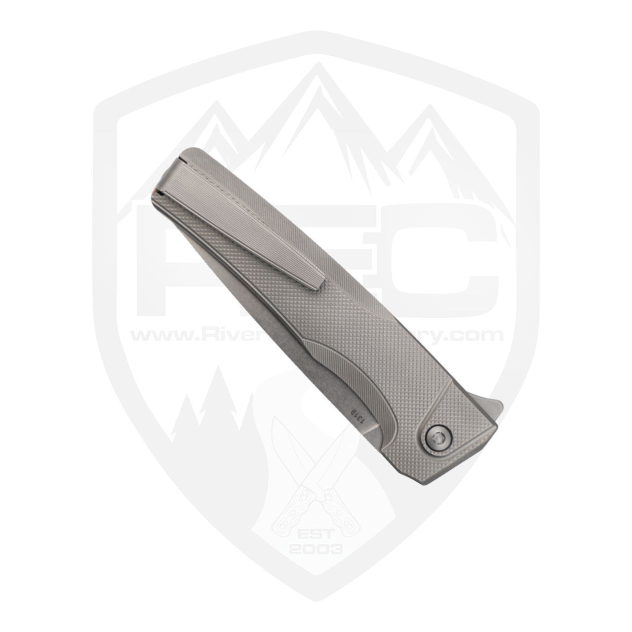 MachineWise Sonora Raw Diamond Milled Raw Titanium Bolster