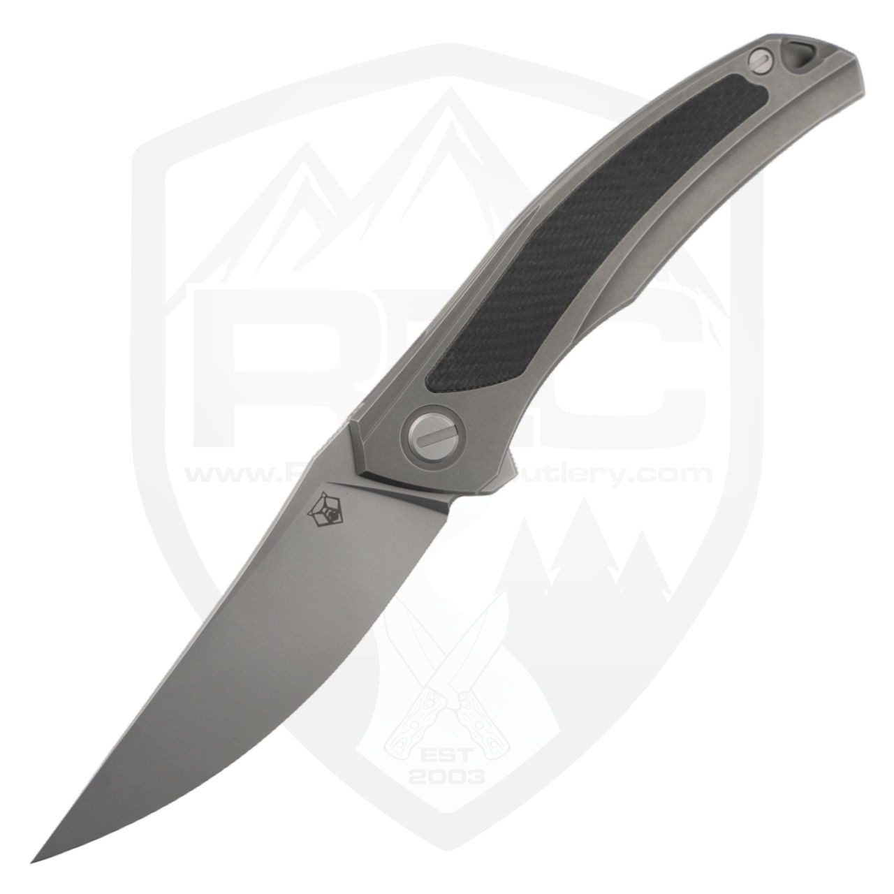 Shirogorov Ursus Quantum NL Titanium/Black G10, Stonewash Cromax PM