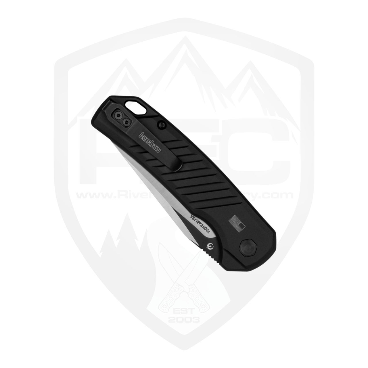Kershaw Launch 23, Black Aluminum Scales, Satin CPM-154 Blade - 7305