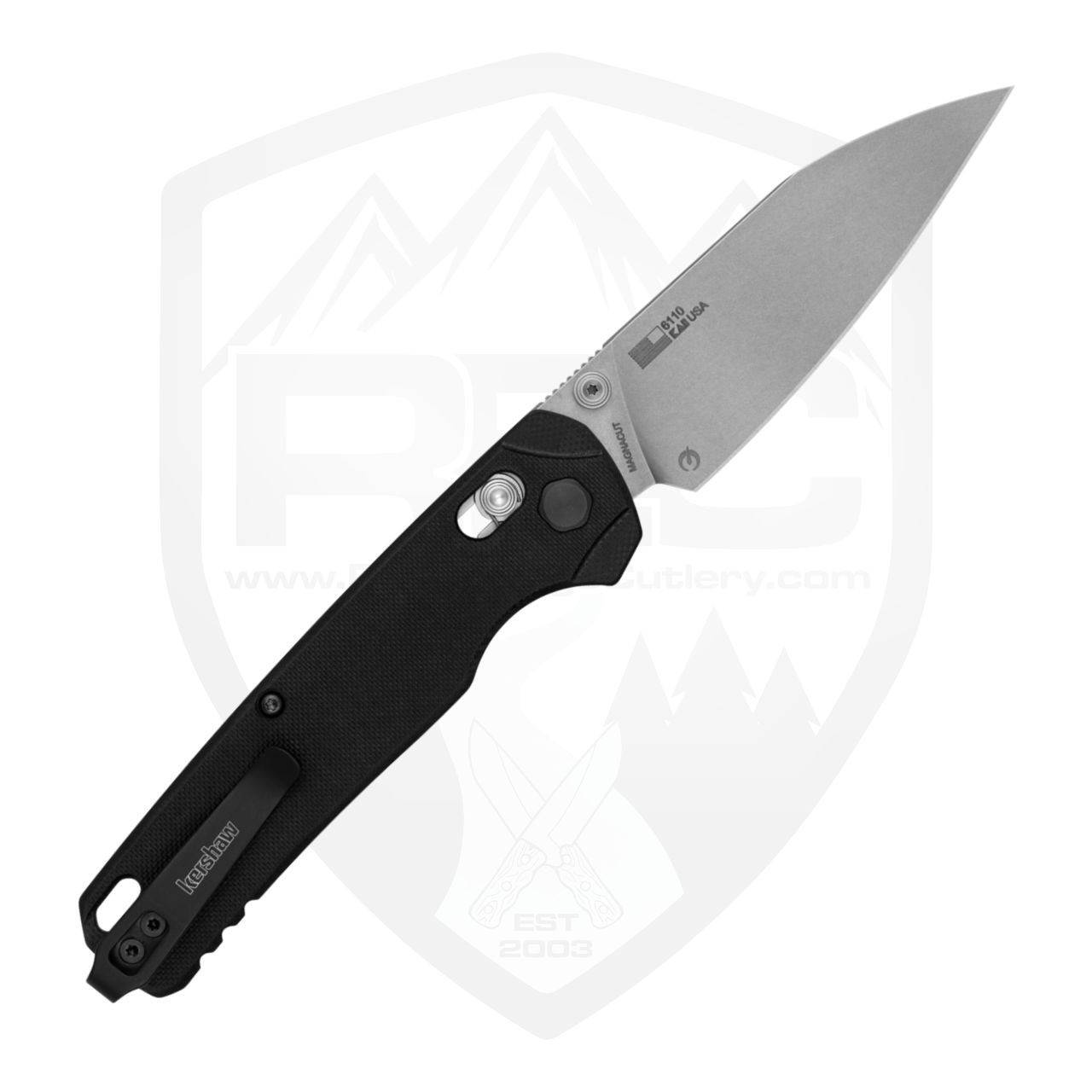 Kershaw Bel Air XL Black G10, Stonewash MagnaCut - 6110