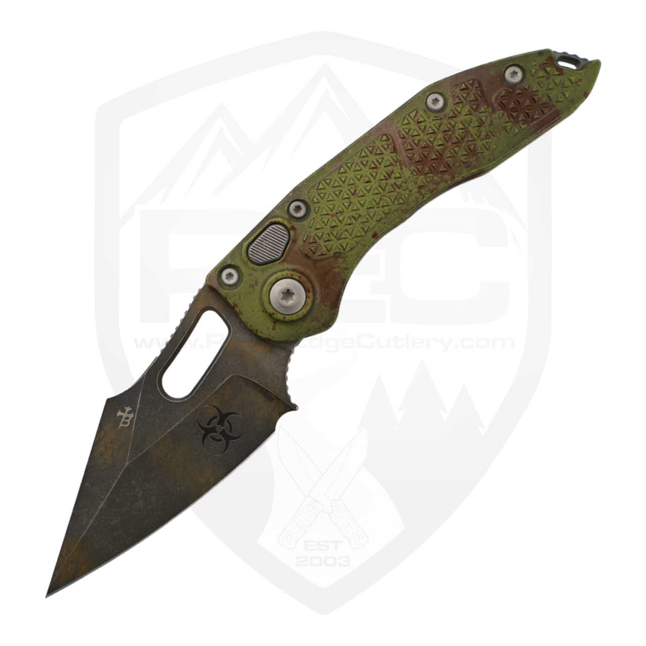 Microtech Stitch Auto Outbreak Signature Series, M390MK - 169-1OBS