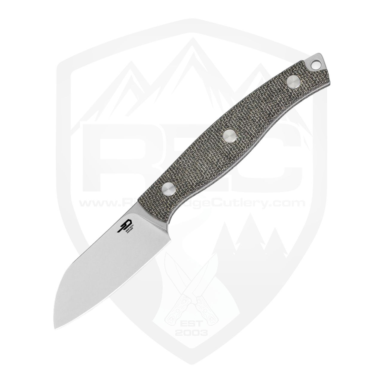Bestech Knives Heidi Blacksmith 3 Green Micarta, Satin 14C28N - FK07C