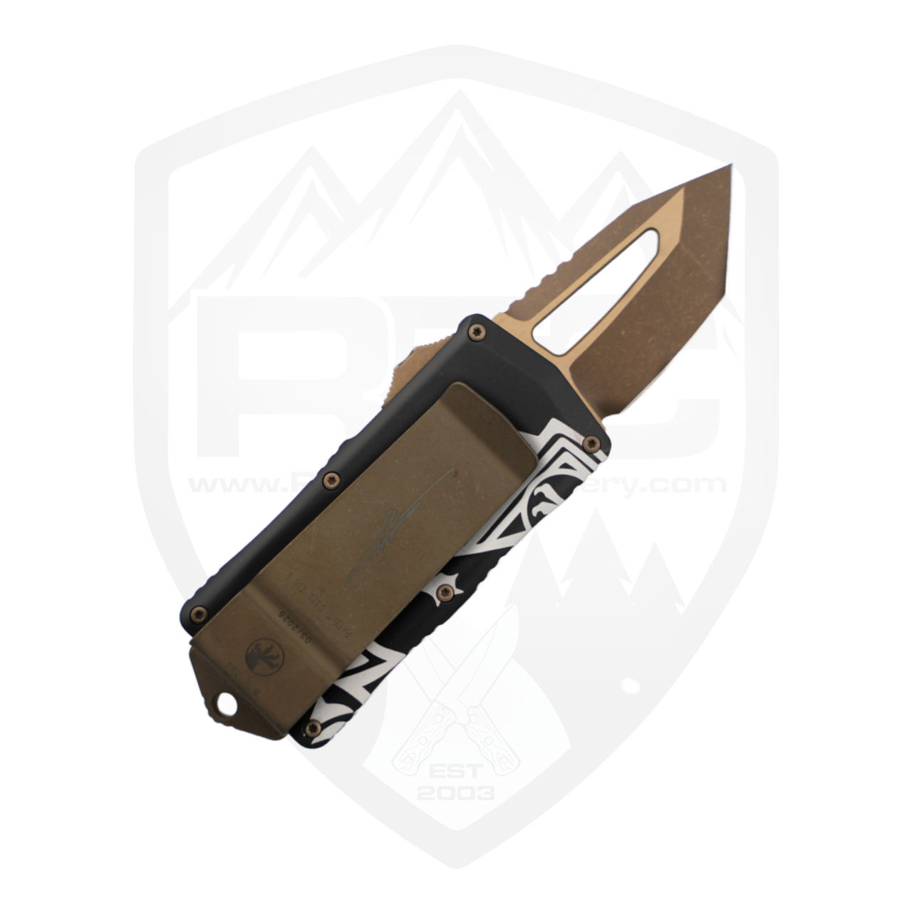deadman 「SiteOfScaFold」 2ndプレス 新品未開封 Microtech Exocet Dead Mans Hand Signature Series, Bronzed M390MK