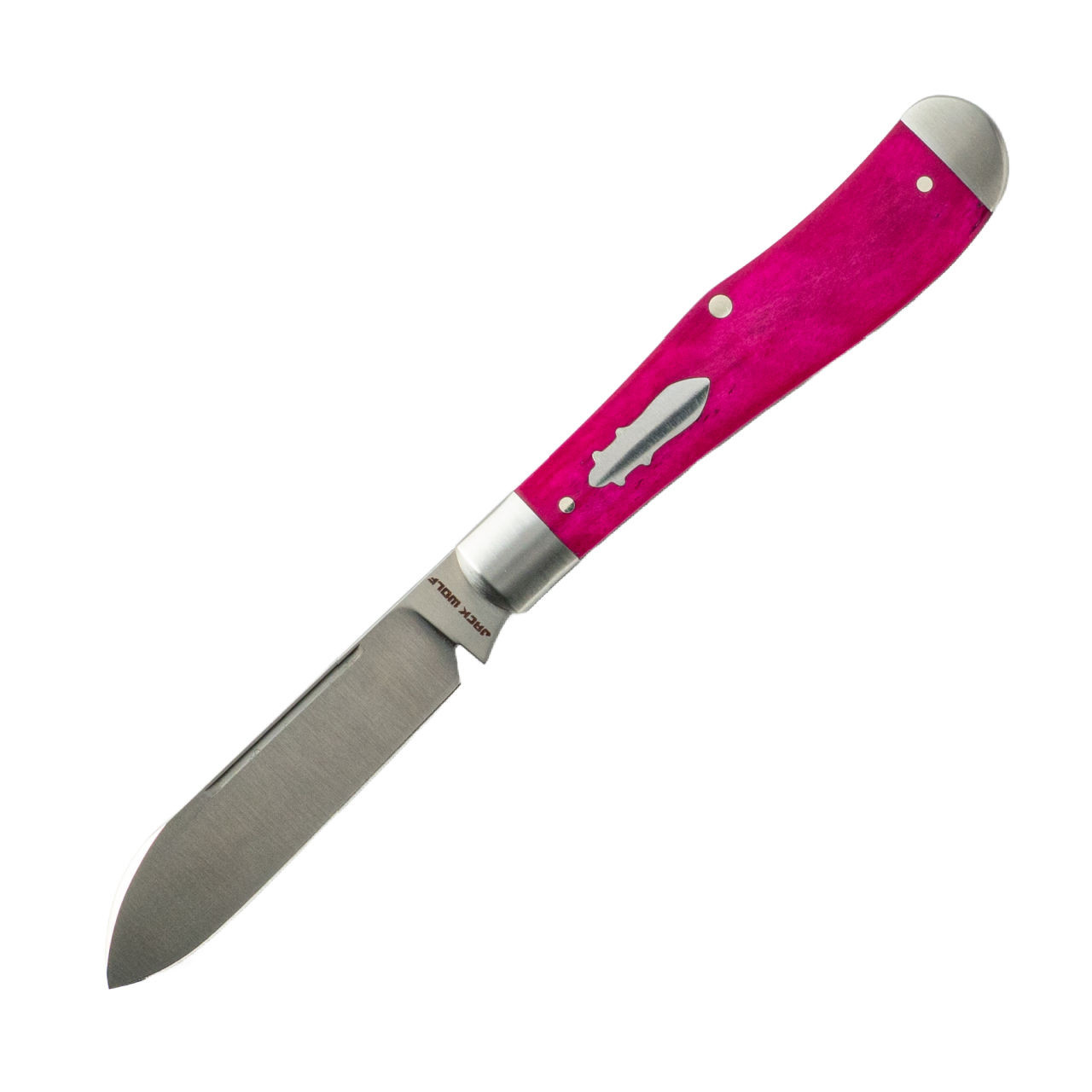 Jack Wolf Knives Gateway Eureka Slipjoint, Purple Smooth Bone