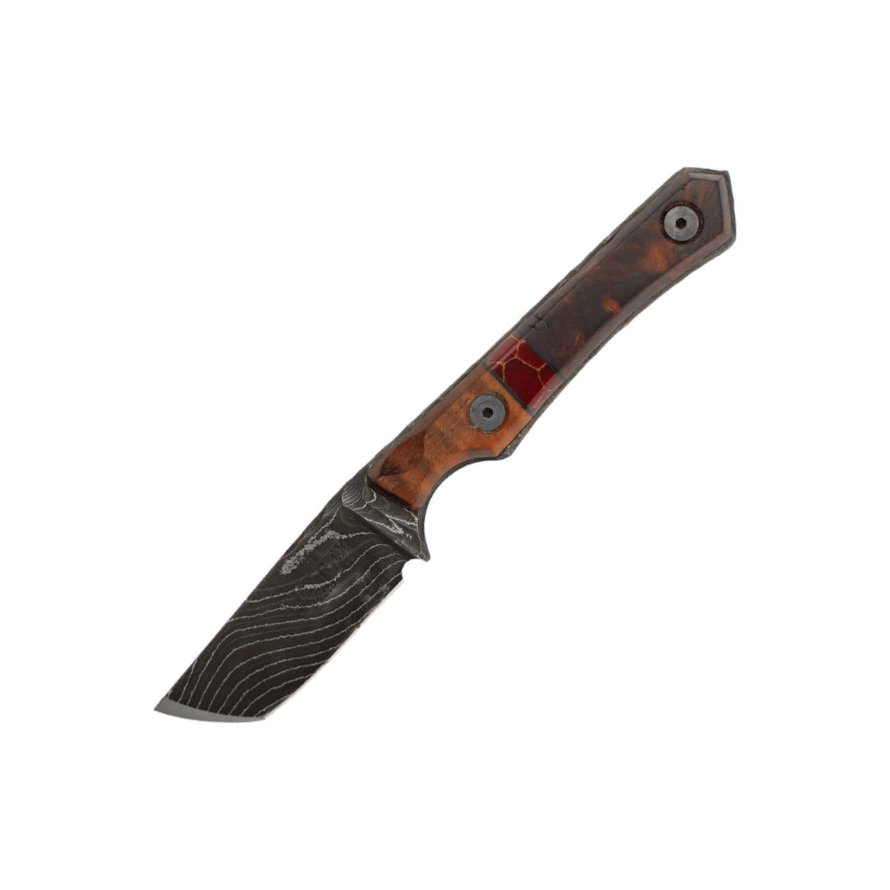 houten.vorm KILLER’S REDMAN RIGHT Lex Rex Custom Mini Death Stick,Wood and Red Epoxy Handle, Alabama