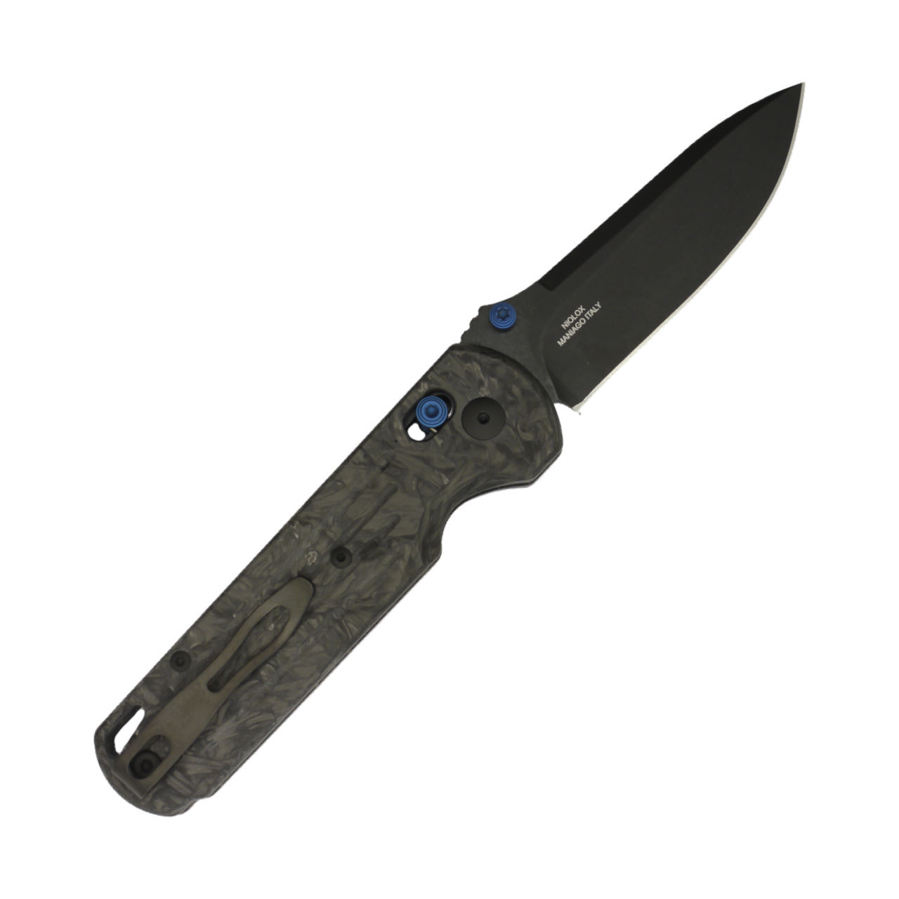 Fox knives Gabi Crossbar, Black Dark Matter Carbon Fiber, DLC