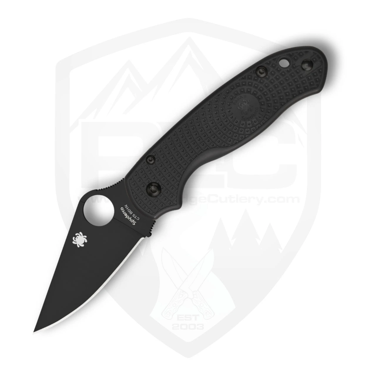Spyderco Para 3 Lightweight, Black FRN / DLC CTS-BD1N - C223PBBK