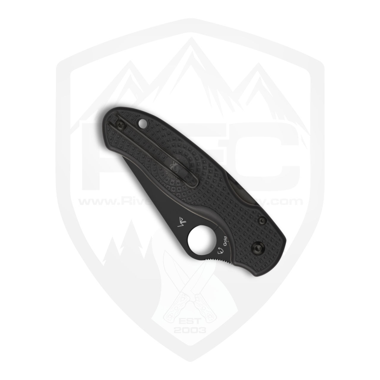 Spyderco Para 3 Lightweight, Black FRN / DLC CTS-BD1N - C223PBBK