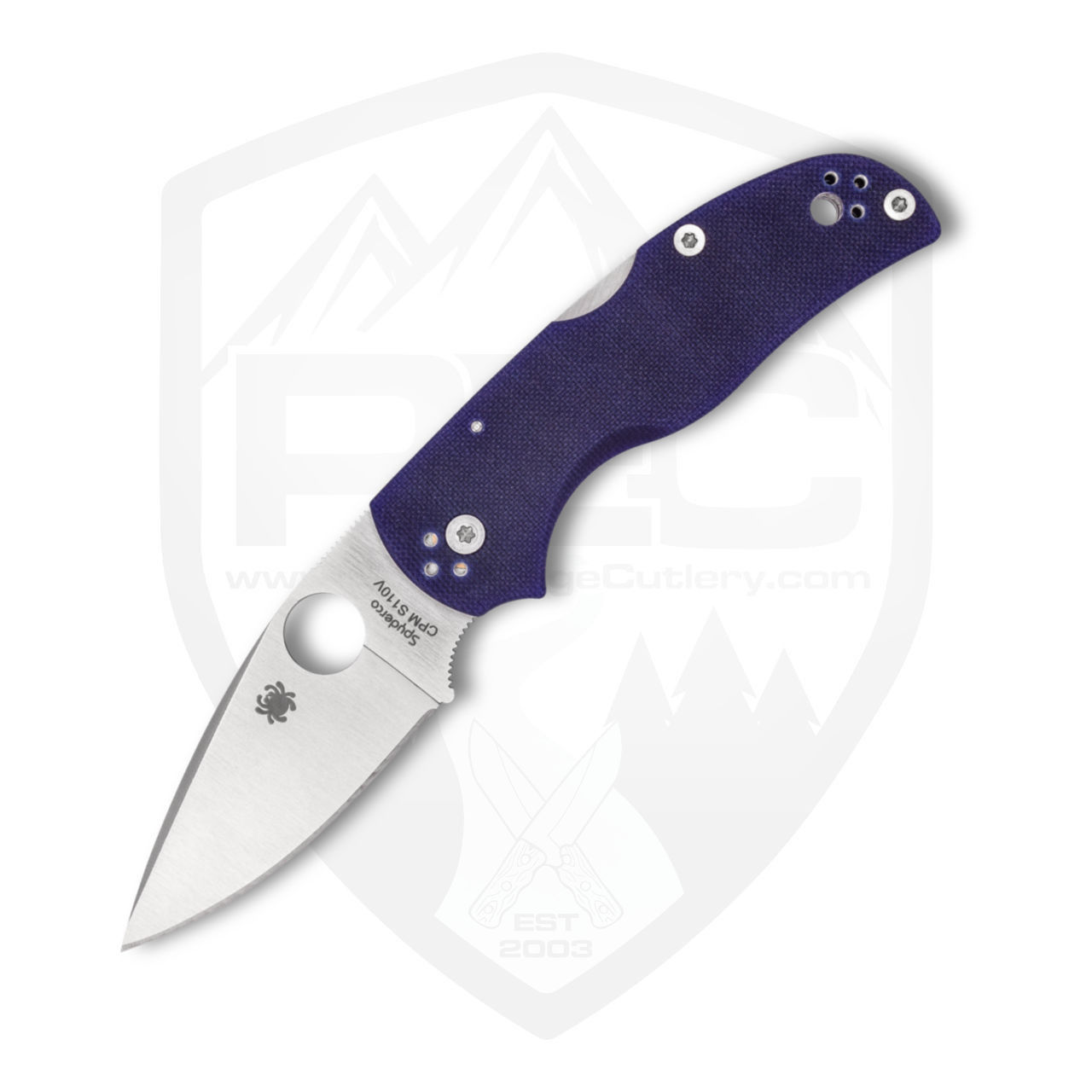 Spyderco Native 5, Dark Blue G-10 / Satin CPM-S110V - C41GPDBL5