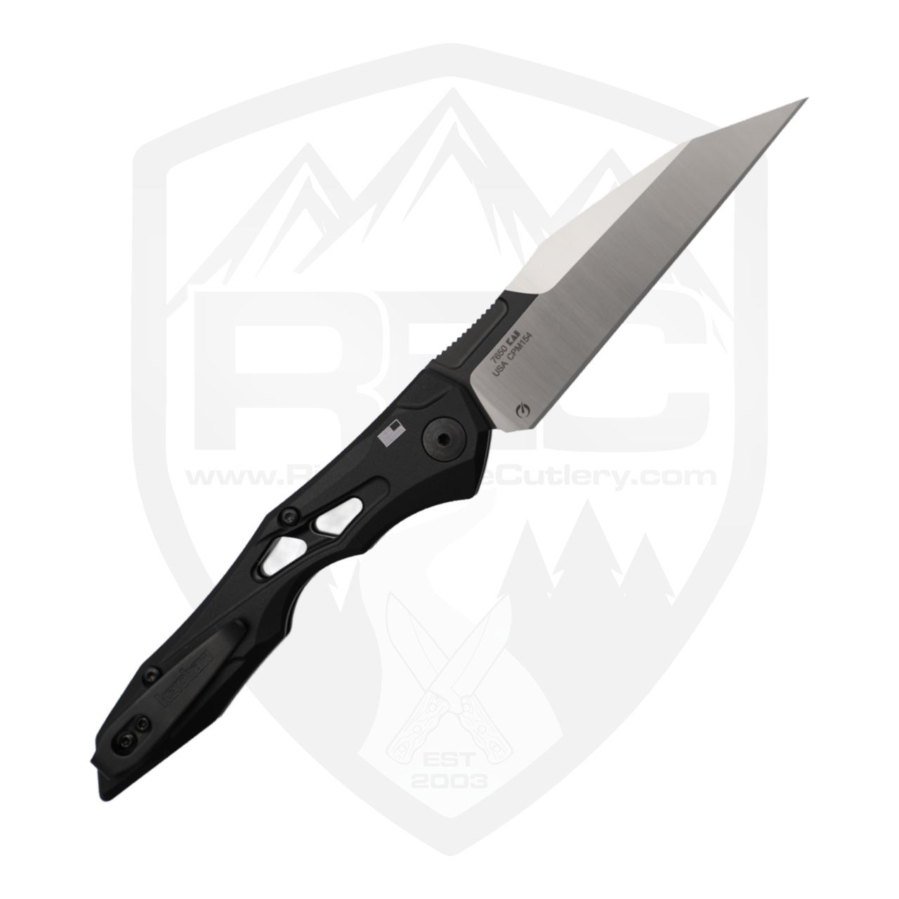 Kershaw Launch 13, Black Aluminum / Satin 154CM - 7650