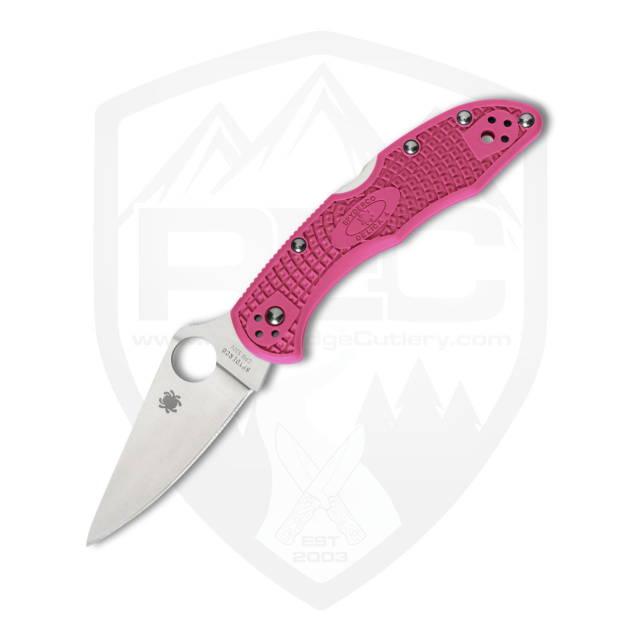 Spyderco Delica 4, Pink FRN / Satin CPM-S30V - C11FPPNS30V