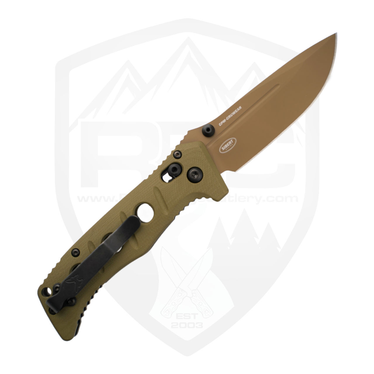 Benchmade Mini Adamas 273 | CruWear | Green G10, FDE Blade
