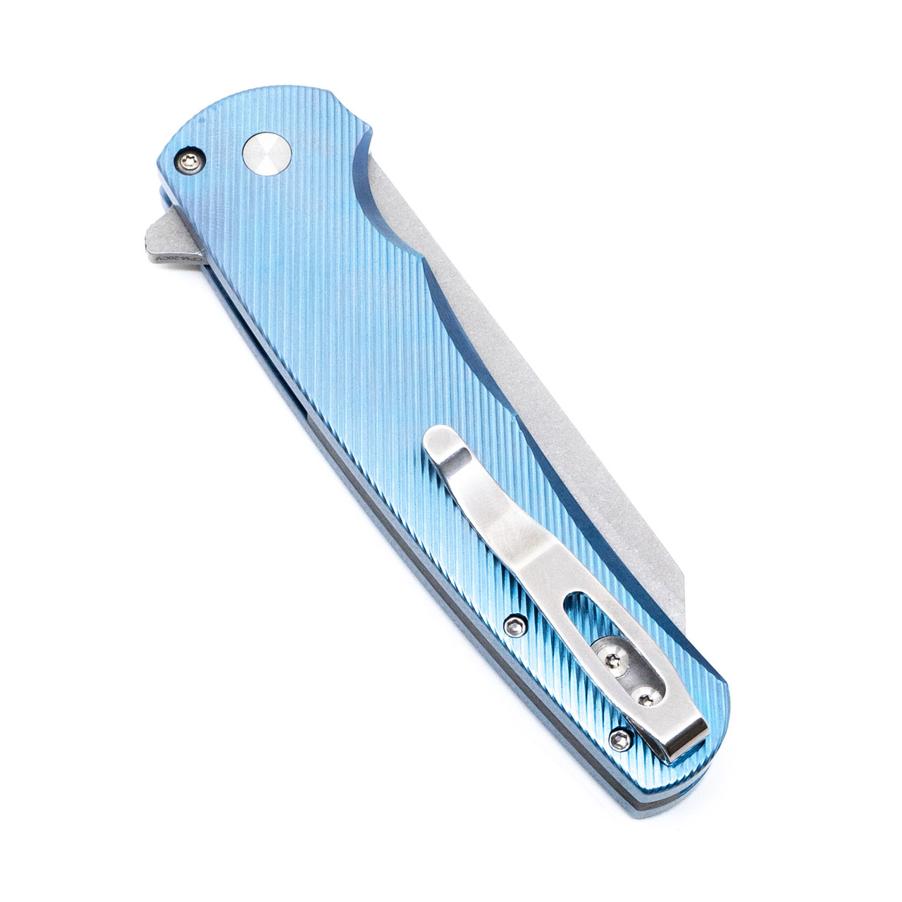 ProTech Malibu Custom | Blue Titanium 20CV Button Lock 5241