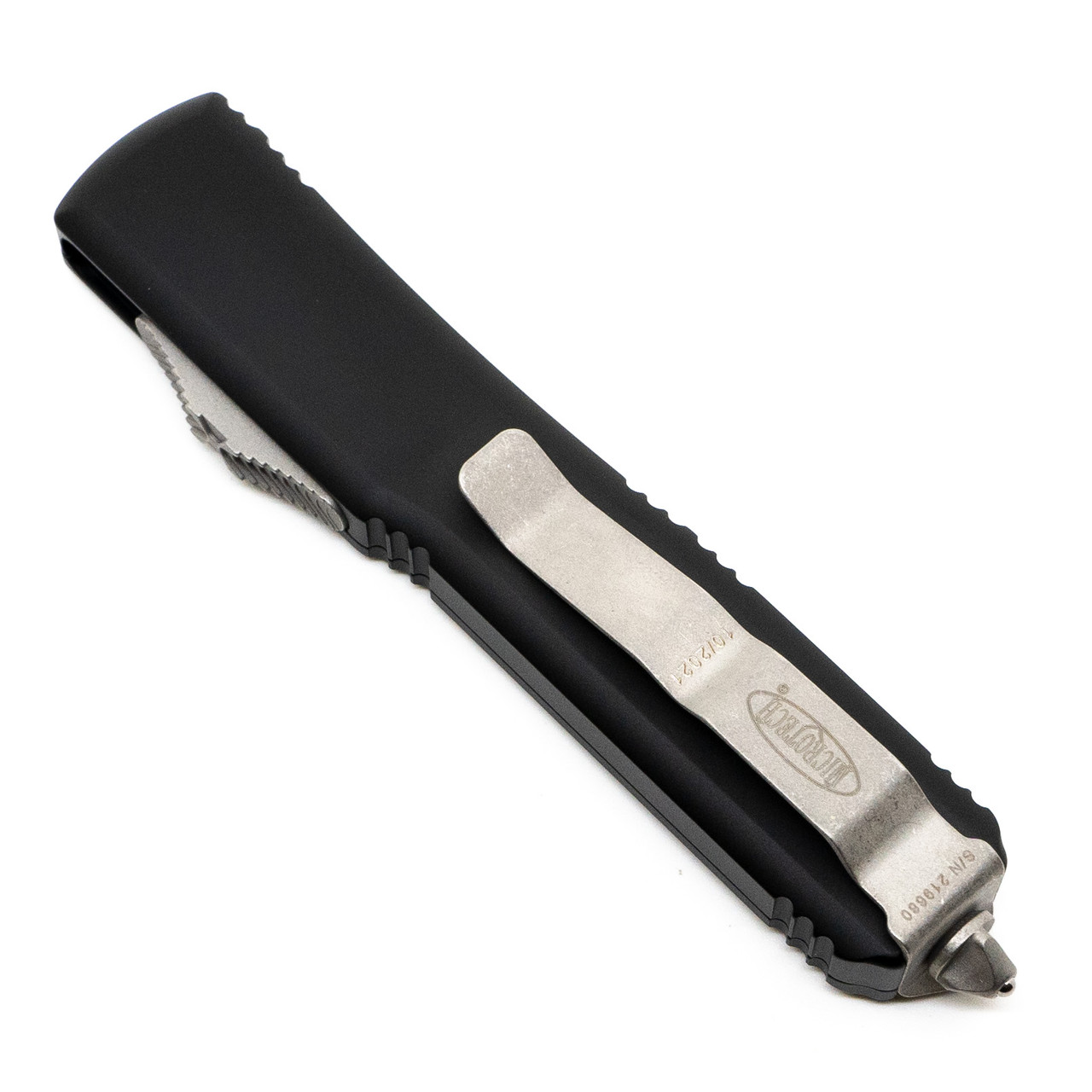 Microtech Ultratech Drop Point, Black Aluminum / Apocalyptic M390 ...