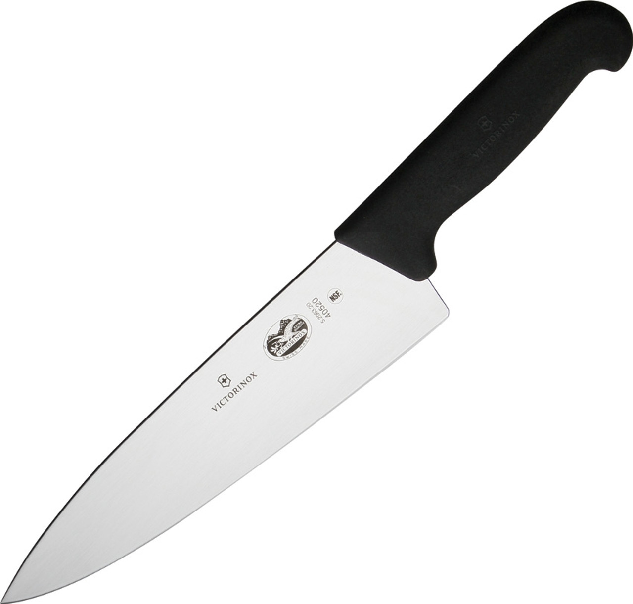 Victorinox Fibrox Pro Straight Edge Extra Wide Blade 8'' Chef’s Knife  5.2063.20