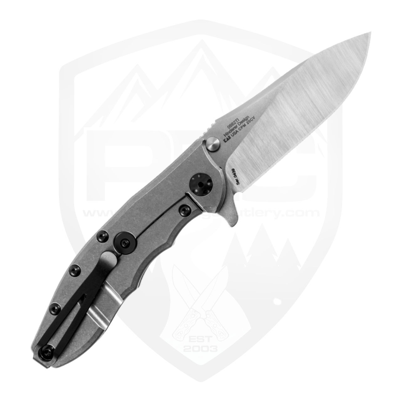 Zero Tolerance 0562TI - Titanium / Satin CPM-20CV