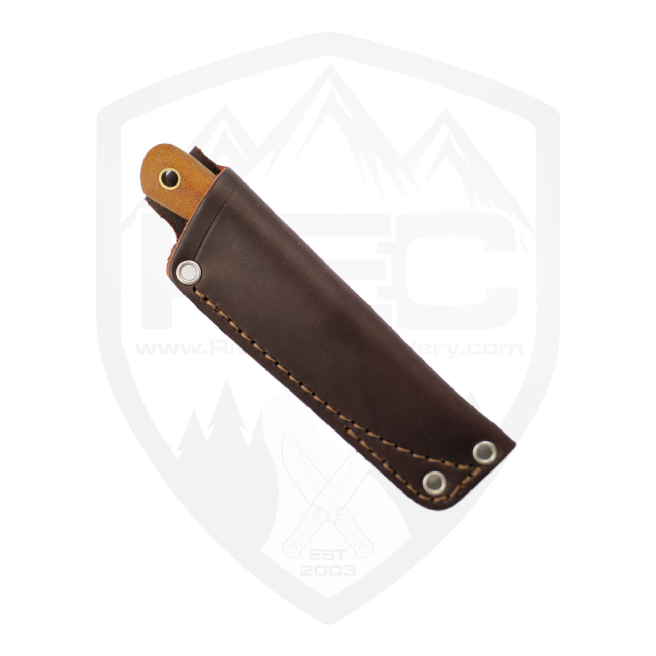 LT Wright Frontier Valley, Natural Micarta / A2 Flat Grind