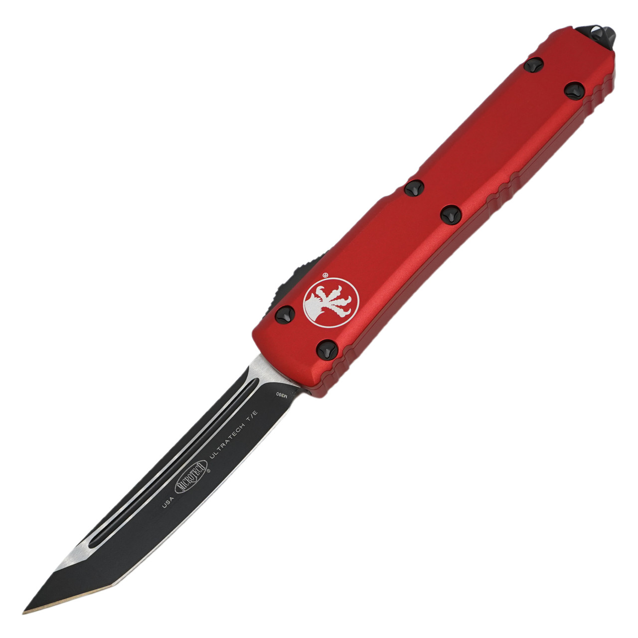 Microtech Ultratech Tanto, Red Aluminum / Black M390 - 123-1RD