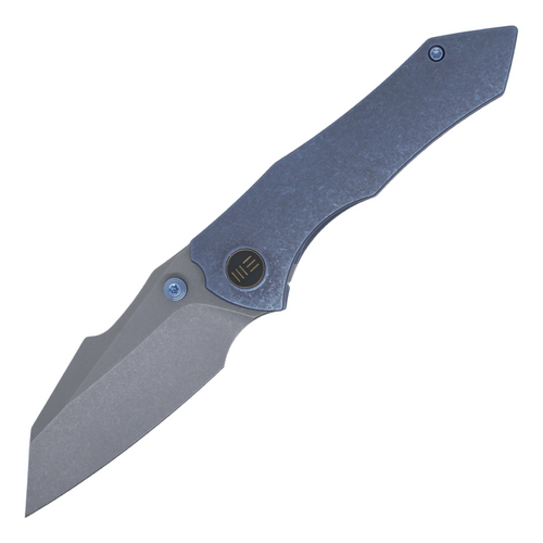 WE Knife High-Fin, Blue Titanium / Stonewash 20CV - 22005-3