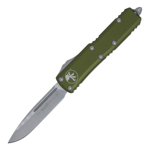 Microtech UTX-85 Drop Point, OD Aluminum / Satin M390 - 231-4OD