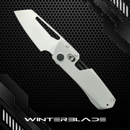 WinterBlade Factor, Sandblasted Titanium w/ Black Accents / Satin M390