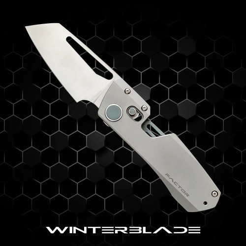WinterBlade Factor, Sandblasted Titanium w/ Gray Accents / Satin M390