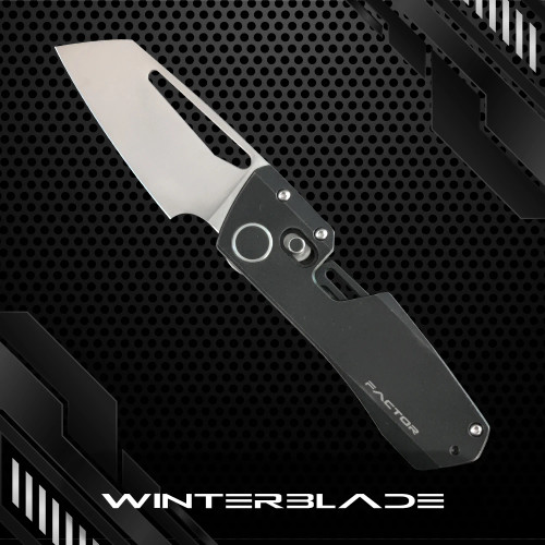 WinterBlade Factor, Stonewash Black Titanium w/ Black Accents / Satin M390