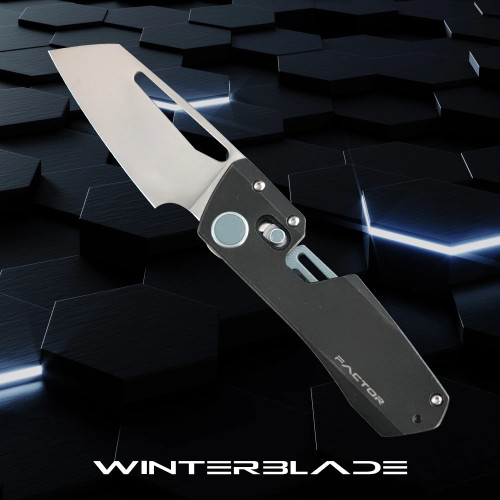 WinterBlade Factor, Stonewash Black Titanium w/ Gray Accents / Satin M390