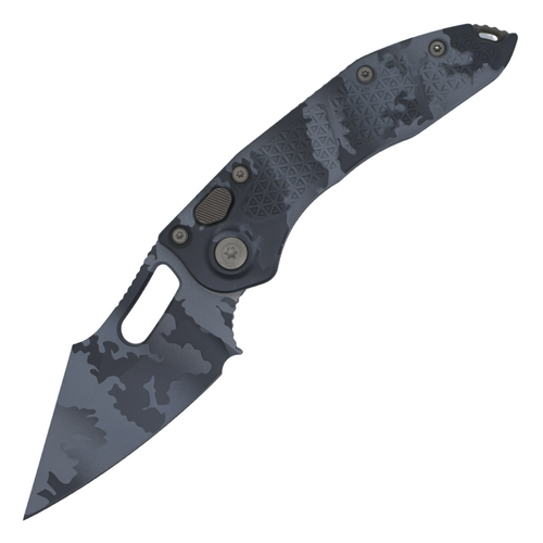 Microtech Stitch Auto, Full Urban Camo Cerakote Aluminum / M390 - 169-1UCS