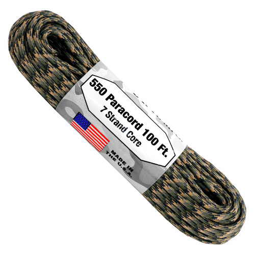 Atwood 550 Paracord 100' - Wetland Camo - REC