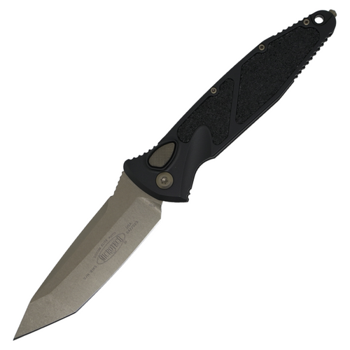 Microtech SOCOM Elite Auto Tanto, Black Aluminum / Bronze Stonewash M390 - 161A-13