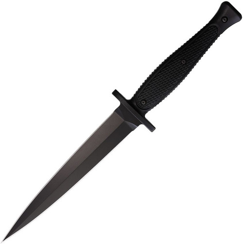 Spartan Blades George Raider Dagger, Black Injection Molded Handle / Black SK5 - SBBL3BK