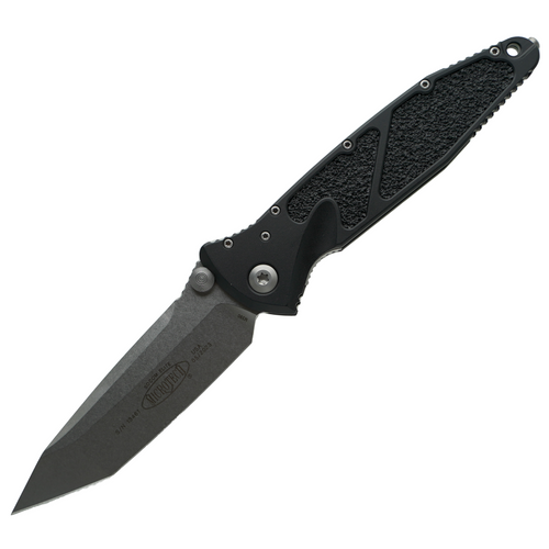 Microtech SOCOM Elite Manual Tanto, Black Aluminum / Stonewash M390 - 161-10