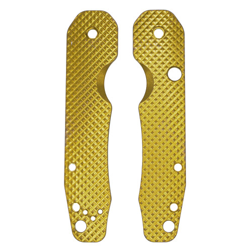Smock Knives Textured Titanium Scales for Spyderco Smock, Bronze
