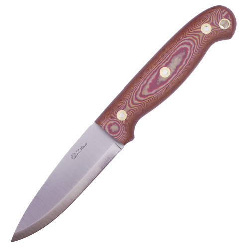 LT Wright Knives GNS, Maple Valley Richlite / Scandi O1