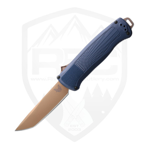 Benchmade Shootout OTF Auto Crater Blue Grivory, Flat Dark Earth CruWear - 5370FE-01