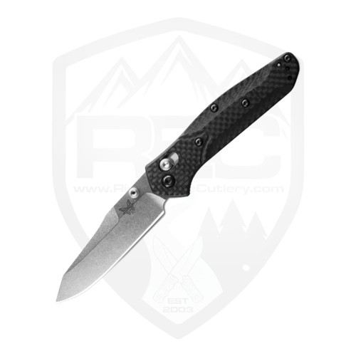 Benchmade Mini Osborne Carbon Fiber, Stonewash S90V - 945-2