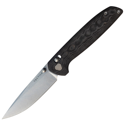 Tactile Knife Co Maverick, Milled Black Camo Carbon Fiber / Stonewash CPM Magnacut