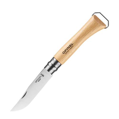 Opinel No.10 Corkscrew Stainless Steel Folding Knife with Bottle Opener