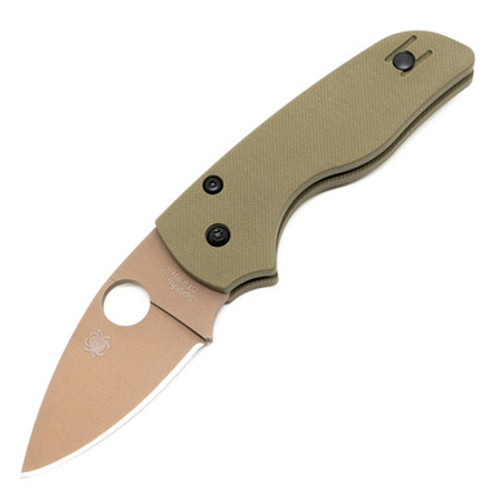 Spyderco REC EXCLUSIVE Lil' Native, OD Green G10 / FDE PVD CTS-204P - C230GPODFDE