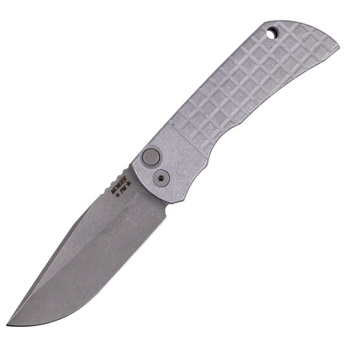 McNees PM AutoMac, Atomic Finish Raw Aluminum w/ "Frag" Milling / Atomic Stonewash CPM Magnacut