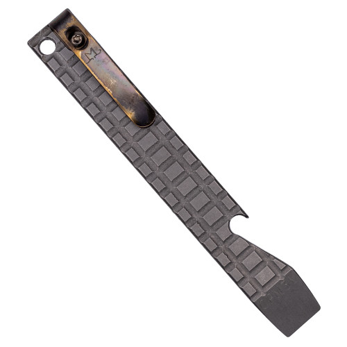 Maverick Customs 5" 3V Stonewash "Frag" Prybar w/ Heat Ano Ti Clip