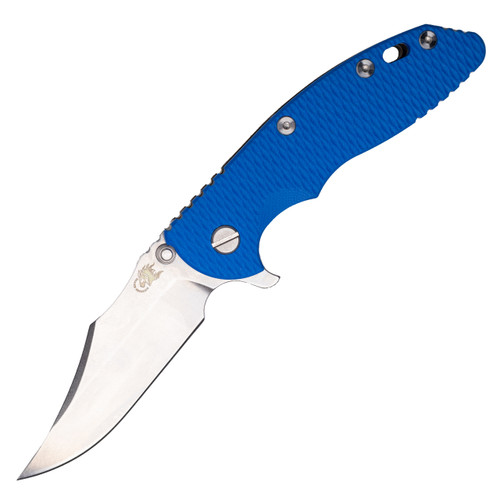 Rick Hinderer Knives XM-18 3.5" Bowie, Blue G10-Stonewash Bronze / Stonewash CPM S45VN