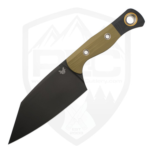 Benchmade Station Knife Limited Edition Taiga Green Aluminum, DLC
