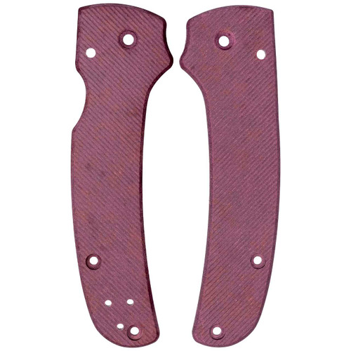 Cerberus Skinny Shaman Scales, Micromill Pattern - Merlot Richlite Micarta