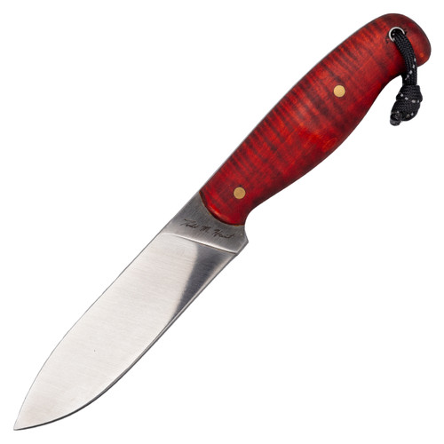 T.M. Hunt Custom Knives Kephart Hybrid, Red Maple / AEB-L Steel