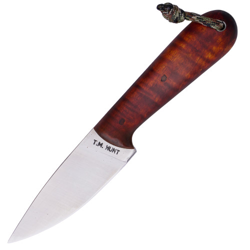 T.M. Hunt Custom Knives Magua, Curly Maple / Satin 1095 Carbon Steel