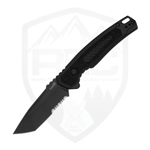 Kershaw Launch 16 Partial Serration Black Aluminum, Black M4 - 7105