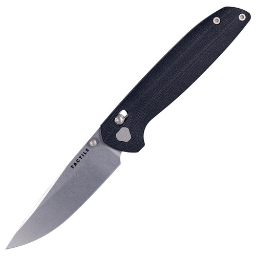 Tactile Knife Co Maverick, Milled Black G10 / Stonewash CPM Magnacut